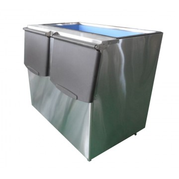 500 kg Stainless steel cube ice machine ice bin